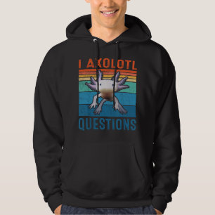 Sudadera Retro 90s Ajolote Divertido Preguntas de Ajolote K