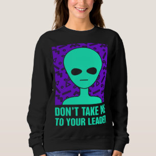 Sudadera Retro 90s Vida extraterrestre espacial alienígena 