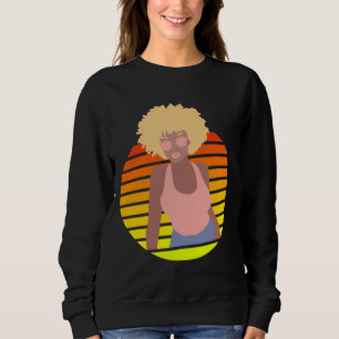 SUDADERA RETRO AFRO QUEEN - REINA AFROAMERICANA