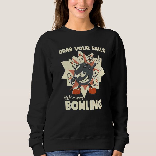Sudadera Retro agarra tus bolas callejón (Anverso)