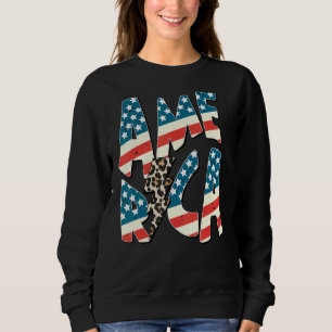 Sudadera Retro America Bandera Estadounidense Relámpago Bol