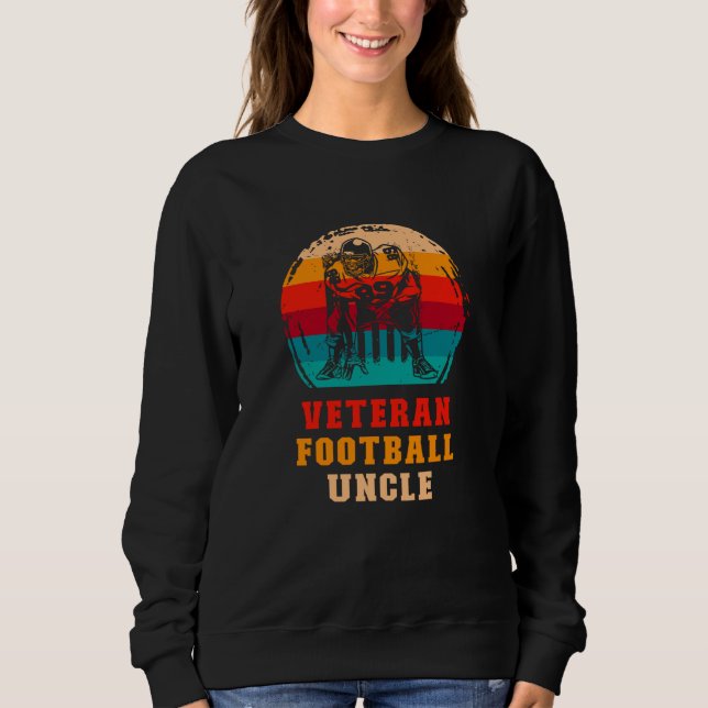 Sudadera Retro American Football Veteran Vintage Football U (Anverso)