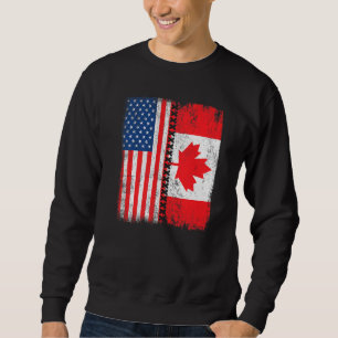 Sudadera Retro American Maple Leaf Bandera Canadiense Ameri