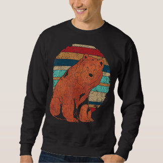 Sudadera Retro Animal Brown Bear Forest Bear