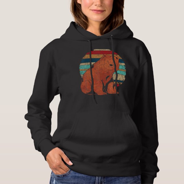 Sudadera Retro Animal Brown Bear Forest Bear (Anverso)