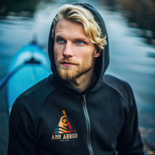 Sudadera Retro Ann Arbor Kayaking