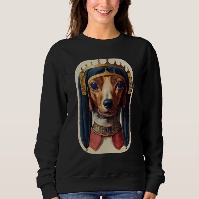 Sudadera Retro antiguo de Perro Wiener Dachshund 11 (Anverso)