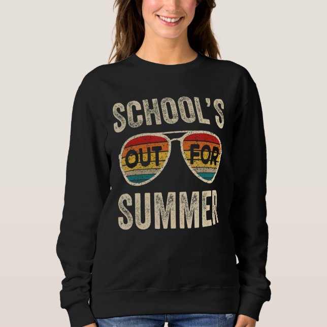 Sudadera Retro Apenas El Día Pasado De Las Escuelas De La E (Anverso)