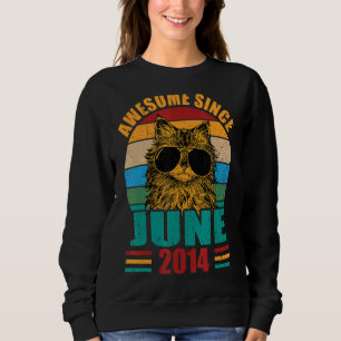 Sudadera Retro asombroso desde junio de 2014 8 años de cump