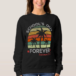 Sudadera Retro Atardecer Jubilación de Profesores Verano  L
