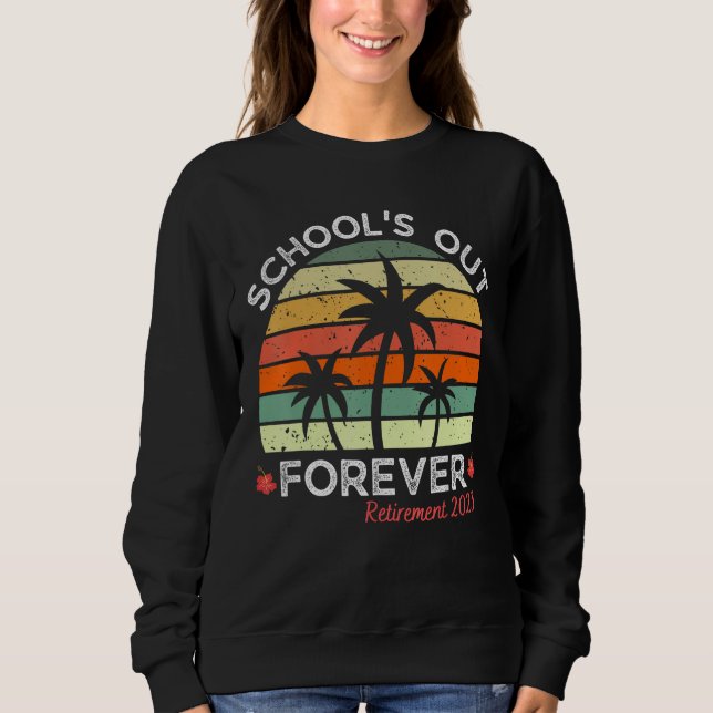 Sudadera Retro Atardecer Jubilación de Profesores Verano  L (Anverso)
