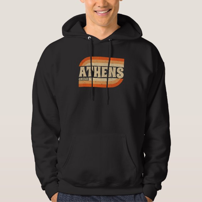 Sudadera Retro Atenas Grecia (Anverso)