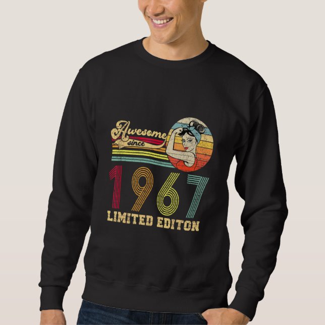 Sudadera Retro Awesome 1967 Editon 55th Birth (Anverso)