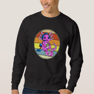 Sudadera Retro Axolotl Gaming Gamesolotl Mexicanum Gamer Bo