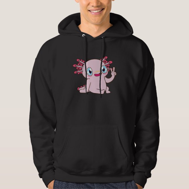 Sudadera Retro Axolotl  You Axolotl Questions (Anverso)