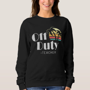 Sudadera Retro Beach Palm Trees Sunset - profesor de obliga