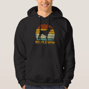 Sudadera Retro Beagle Mom Doxie Perro Dueño Madre Mascota M