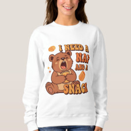 Sudadera Retro Bear Nap and Snack Women’s Sweatshirt