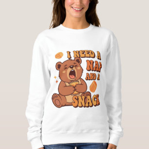 Sudadera Retro Bear Nap and Snack Women’s Sweatshirt