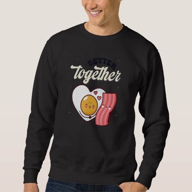 Sudadera Retro Better Together Funny Valentines Day Couple  (Anverso)