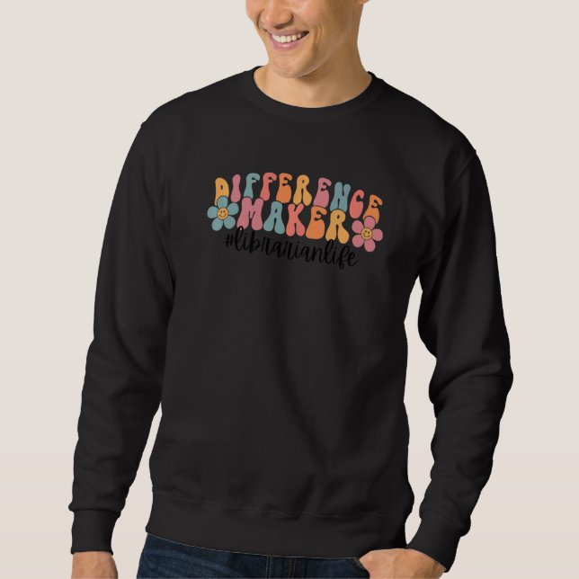 Sudadera Retro Bibliotecario Maker Librarian Life Ap (Anverso)