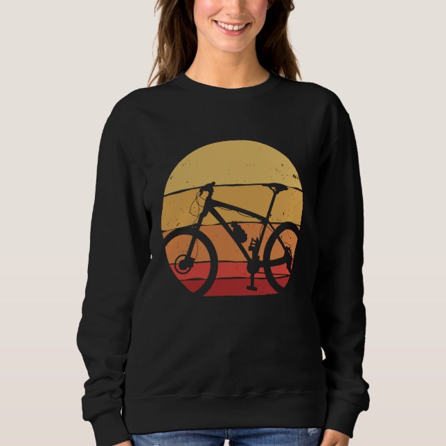 Sudadera Retro Bicycle Vintage Sunset Mountain Bike (Anverso)