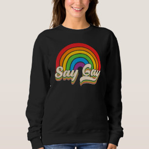 Sudadera Retro Boho dice que el orgullo gay Lgbt Mes el ali