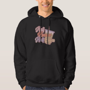 Sudadera Retro Boho Mitad Humano Mitad Café Vintage Café