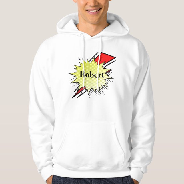 Sudadera Retro bubble color comic (Anverso)