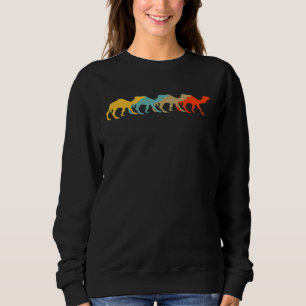 Sudadera Retro Calf Animal de la Vintage de Camel 60's 70s
