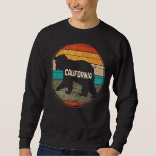 Sudadera Retro Californiano Grizzly Bear Ca Summer Cali Cal