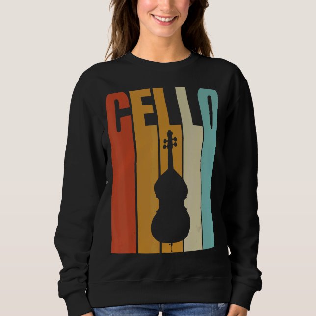 Sudadera Retro Cello Guay Cello Player (Anverso)