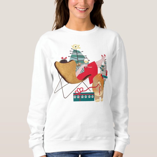 Sudadera RETRO CHOW HOLIDAYS -Chow Chow (Anverso)