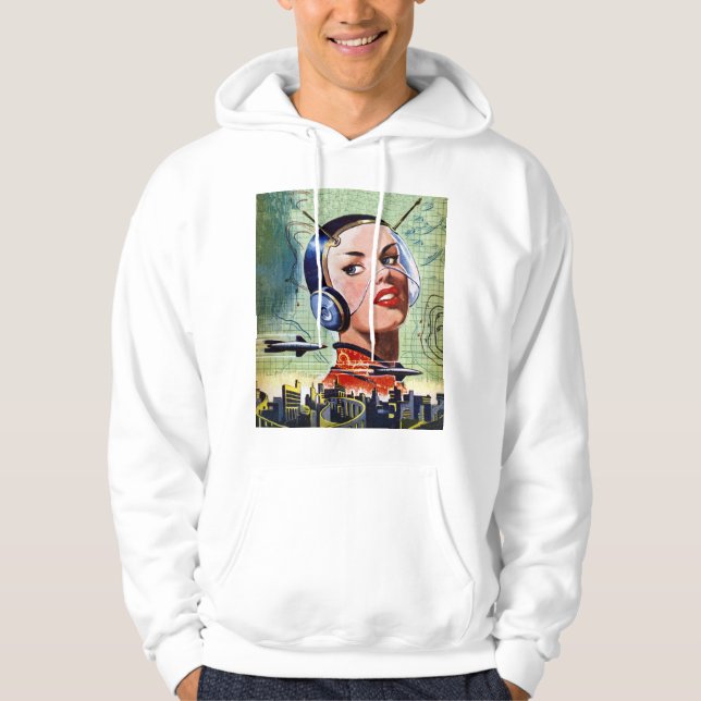 Sudadera Retro Ciencia Ficción Mens Hoodie (Anverso)
