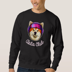 Sudadera Retro Club Akita Inu Perro Cachorro Cool Hombres M