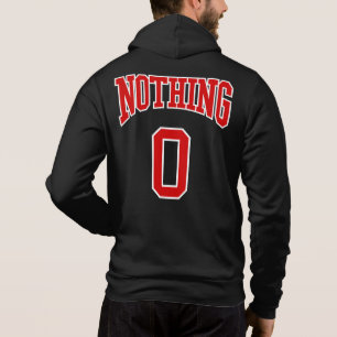 Sudadera Retro College Blanco Rojo Nada Negro Nada Deporte 