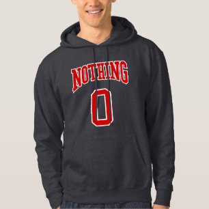 Sudadera Retro College Blanco Rojo Nada Negro Nada Deporte 