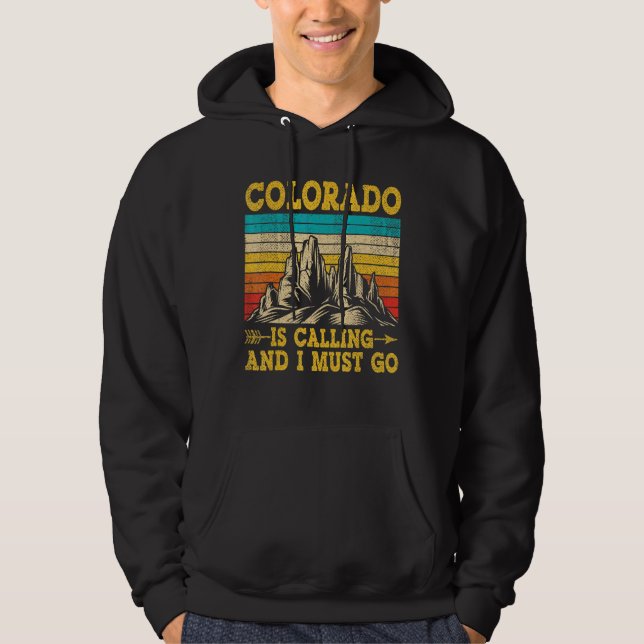 Sudadera Retro Colorado Llama "Hombres Afectados" (Anverso)