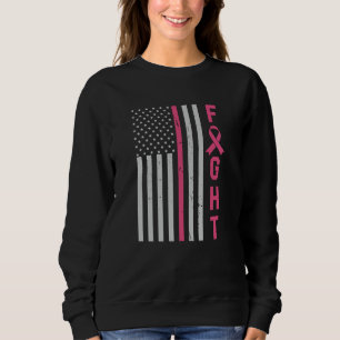 Sudadera Retro Combate Conciencia sobre el Cáncer de Mama c