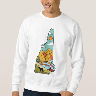 Sudadera Retro Concord New Hampshire White Mountain