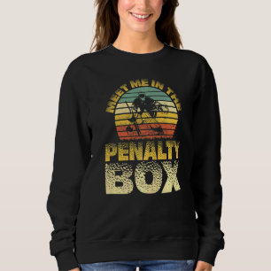 Sudadera Retro Consígueme En La Caja De Penalty Hockey Goal