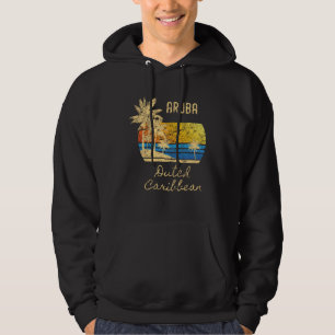 Sudadera Retro Cool Aruba Playas Del Caribe Distressed Suns