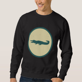 Sudadera Retro Crocodile Vintage Wild Animal