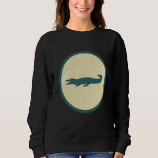 Sudadera Retro Crocodile Vintage Wild Animal