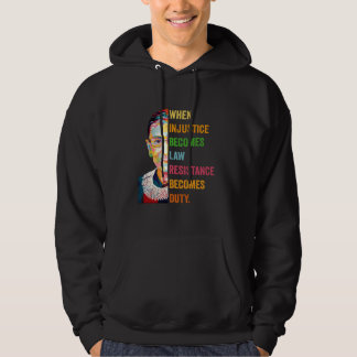 Sudadera Retro Cuando la Injusticia se Convierte en Ley la 