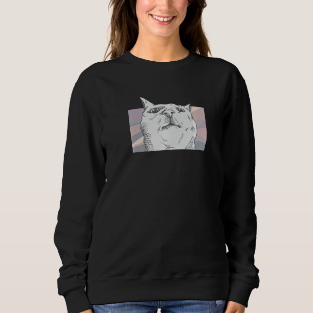 Sudadera Retro Cute Cat for cats  for Men Women Youth (Anverso)