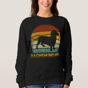 Sudadera Retro Dachshund Mamá Doxie Perro Dueño Madre Masco