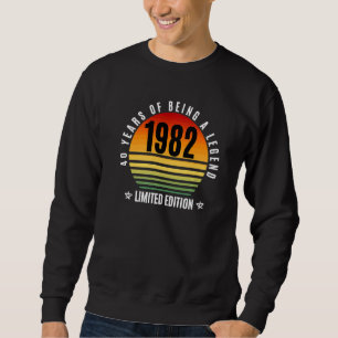 Sudadera Retro de 40 años 1982 40º cumpleaños