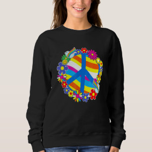 Sudadera Retro de amor por la paz disfraz hippie 60's 70s