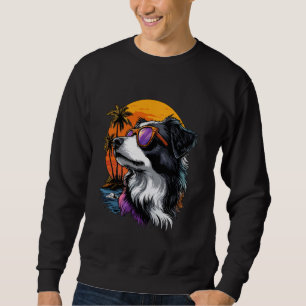 Sudadera Retro de atardecer para pastores norteamericanos e